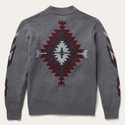 Grey Aztec Cardigan