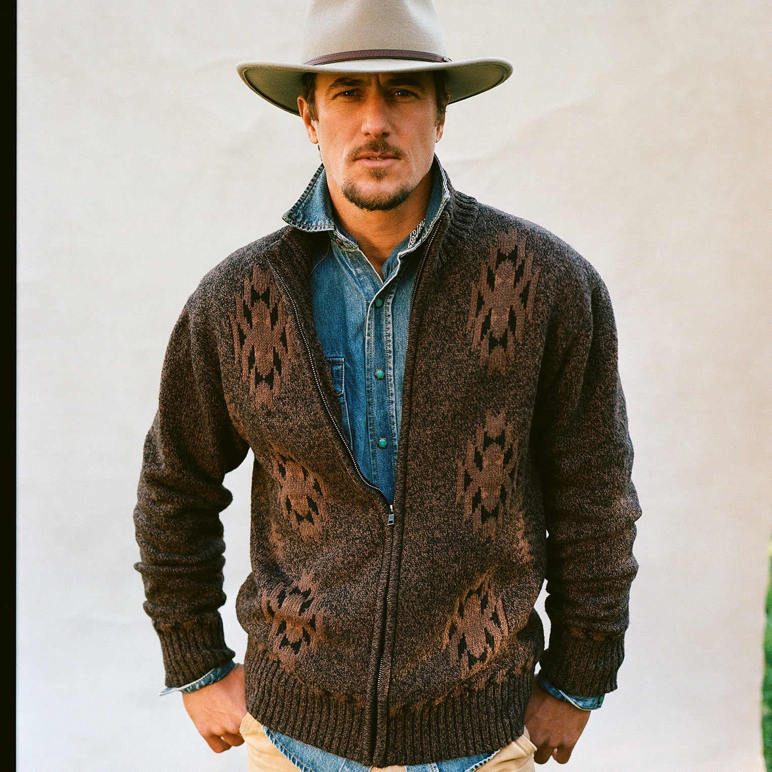Vertical Aztec Cardigan