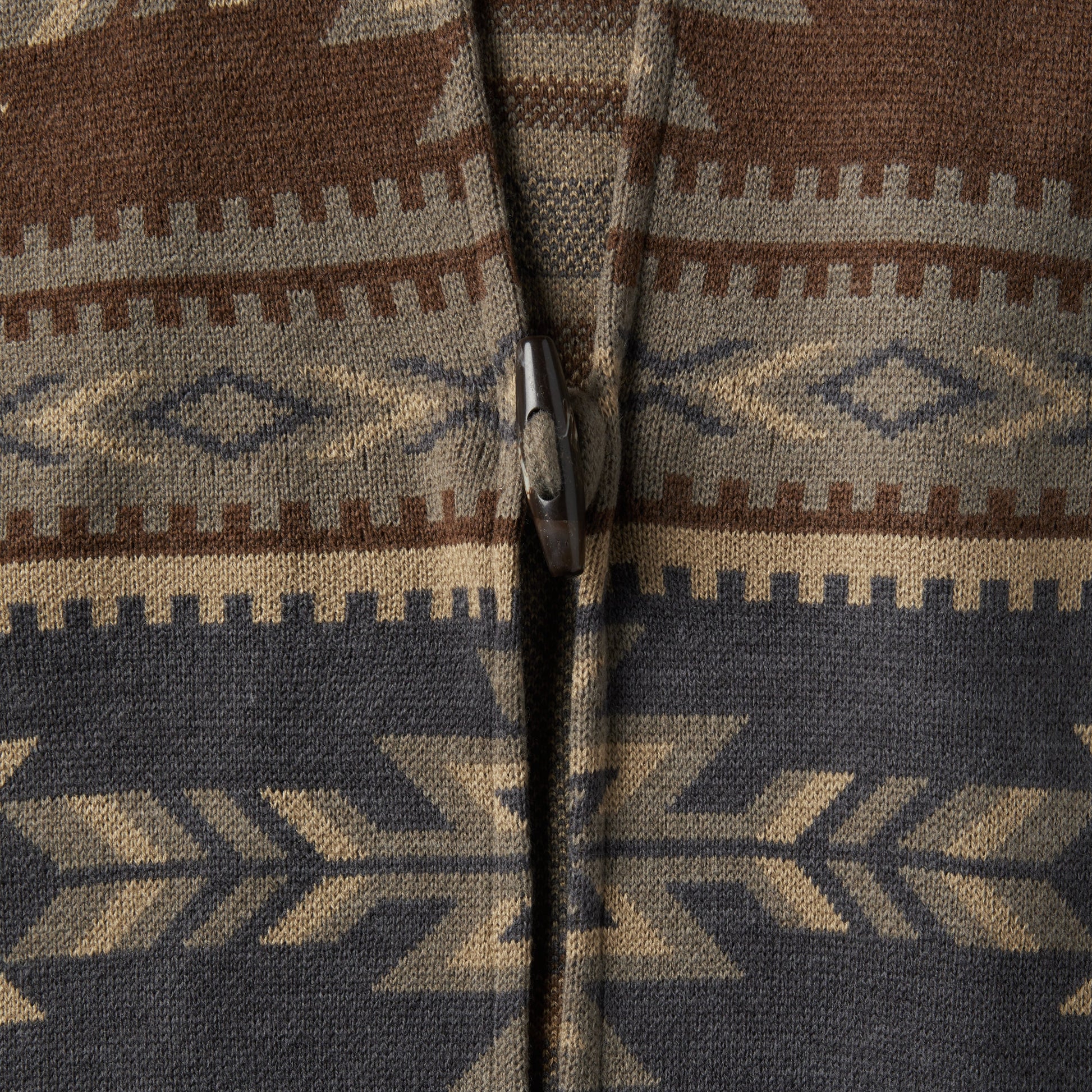 Aztec Print Sweater Poncho