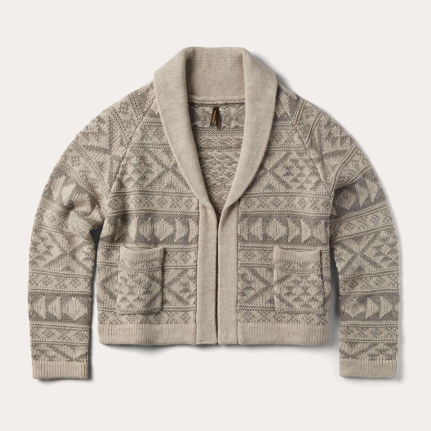 Cropped Shawl Collar Cardigan