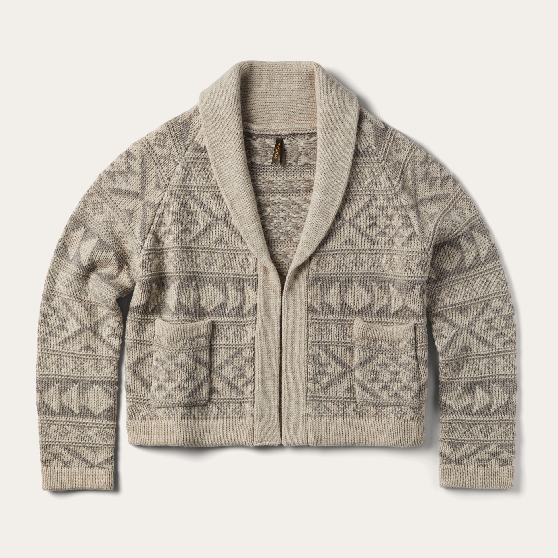 Cropped Shawl Collar Cardigan