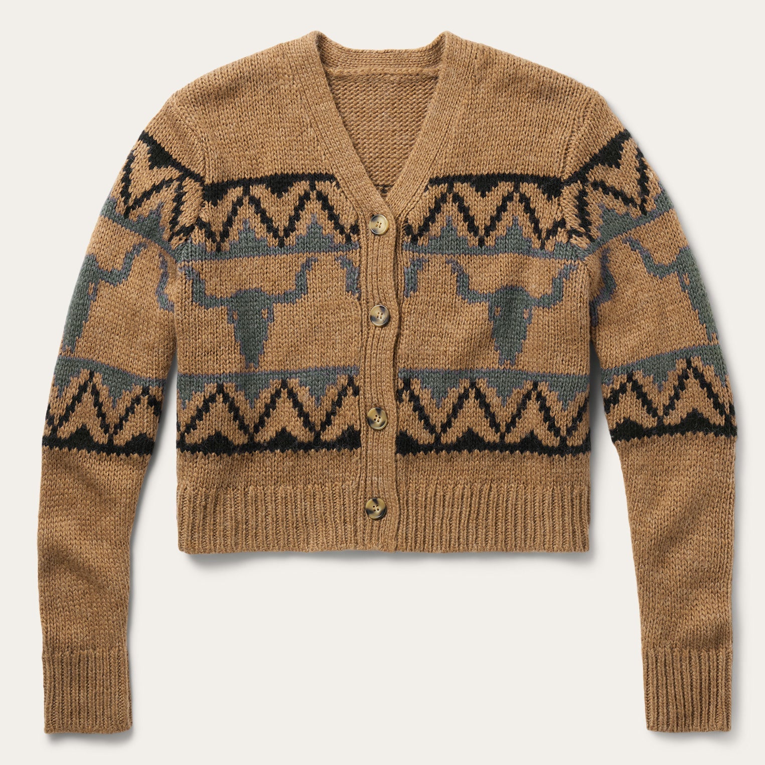 Steer Head Cropped Cardigan