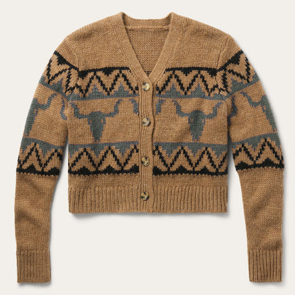 Steer Head Cropped Cardigan