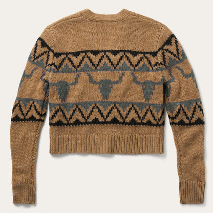 Steer Head Cropped Cardigan