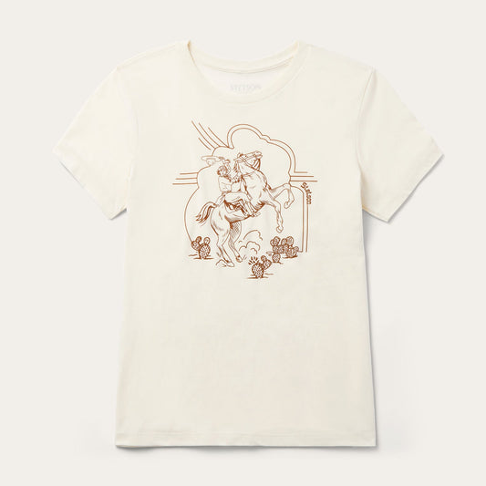 Rearing Cowgirl Graphic Tee