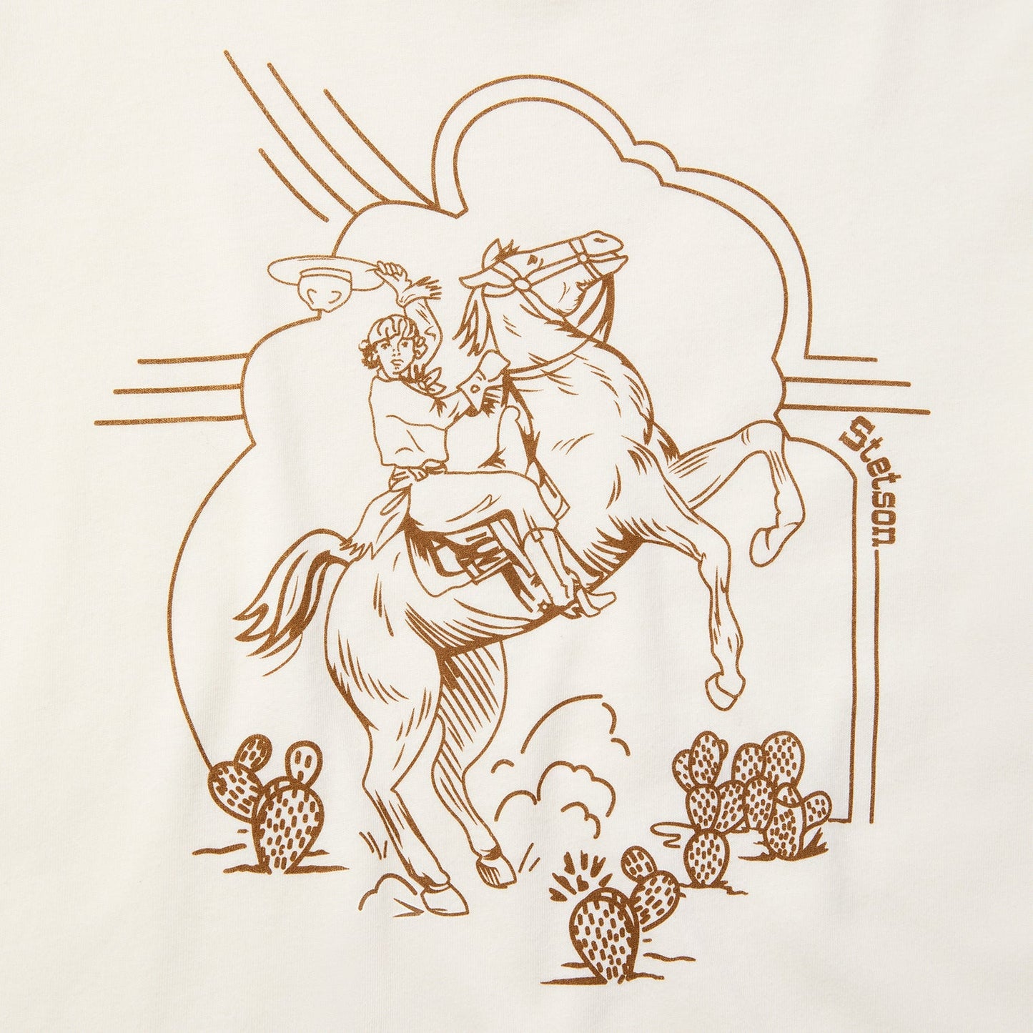 Rearing Cowgirl Graphic Tee
