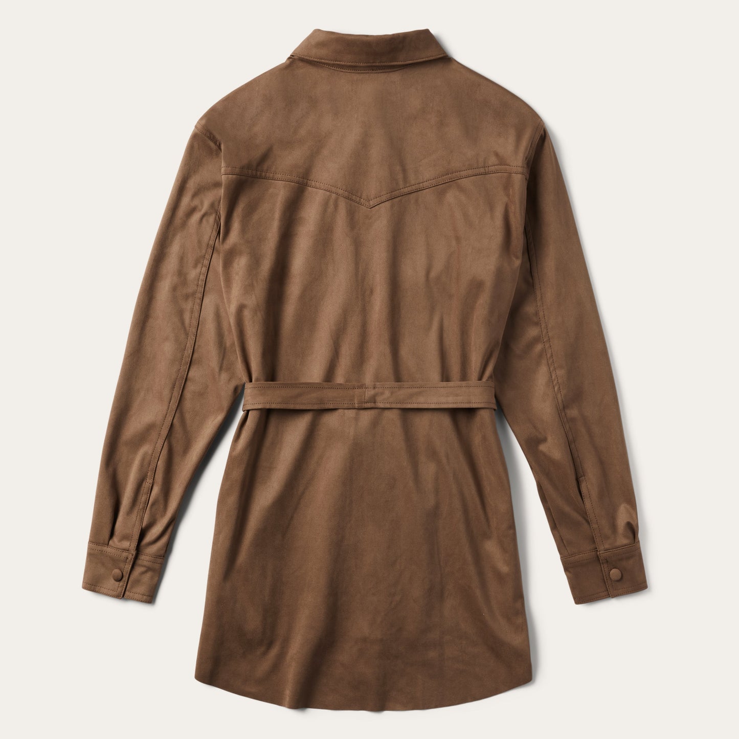 Khaki Suede Western Shirt