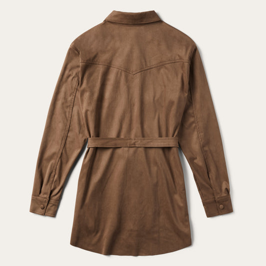 Khaki Suede Western Shirt