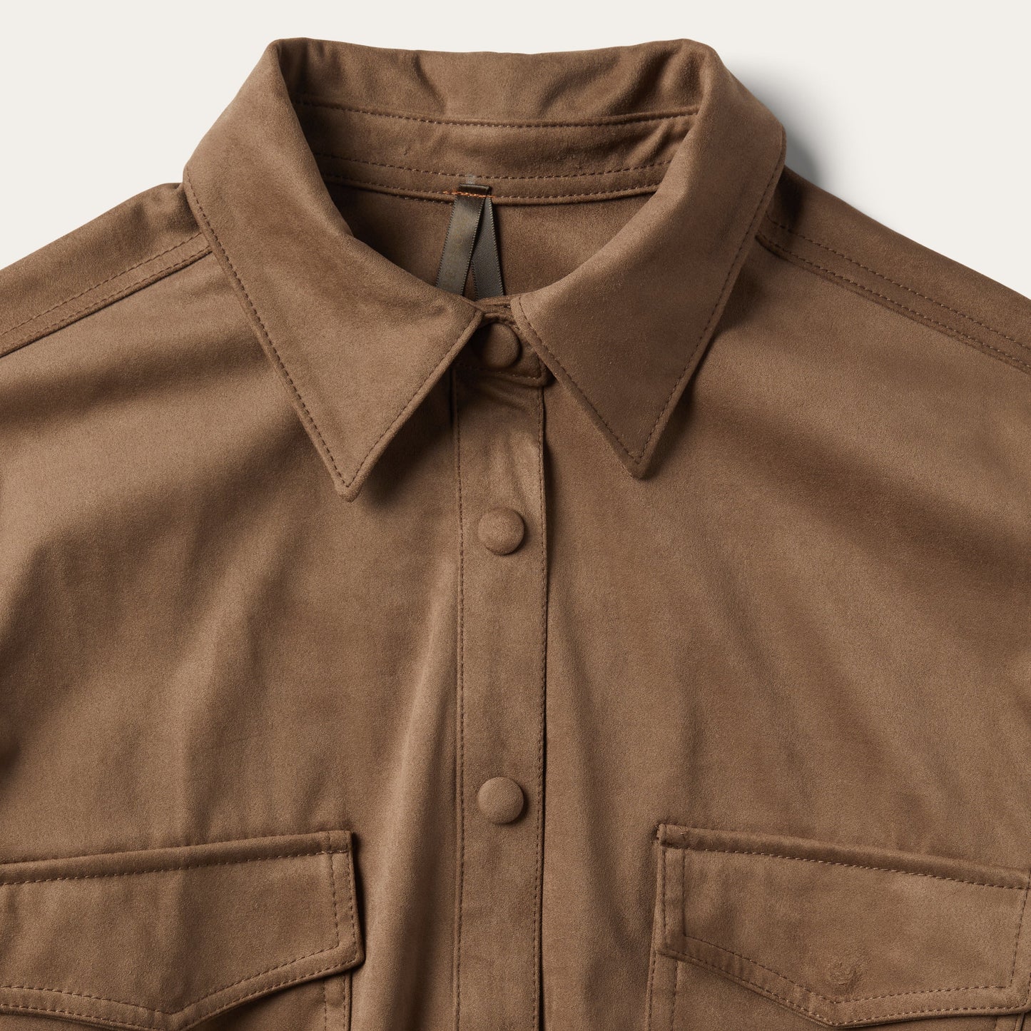 Khaki Suede Western Shirt