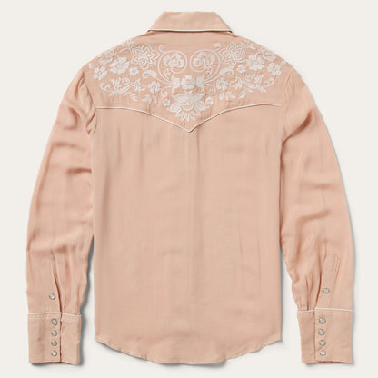 Blush Embroidered Western Shirt