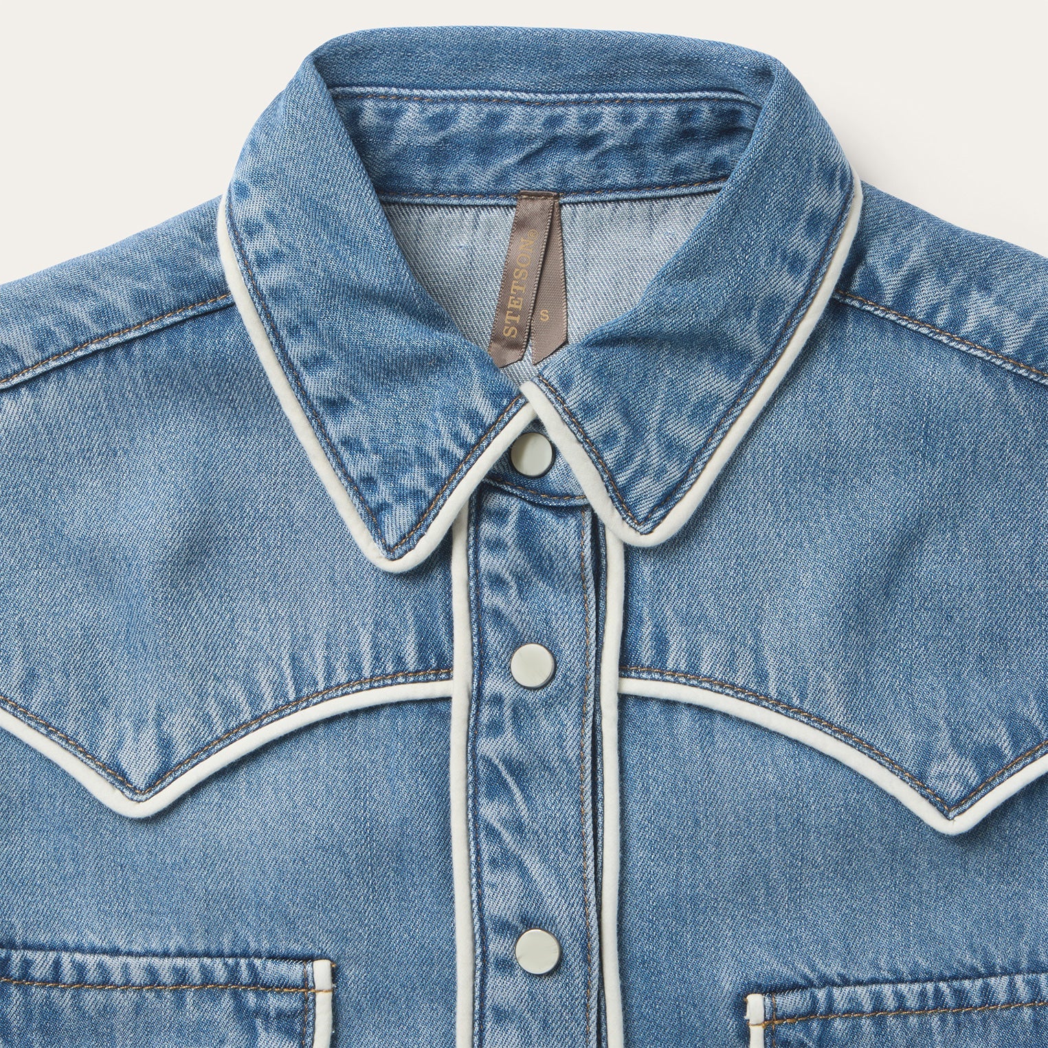 Piped Denim Shirt