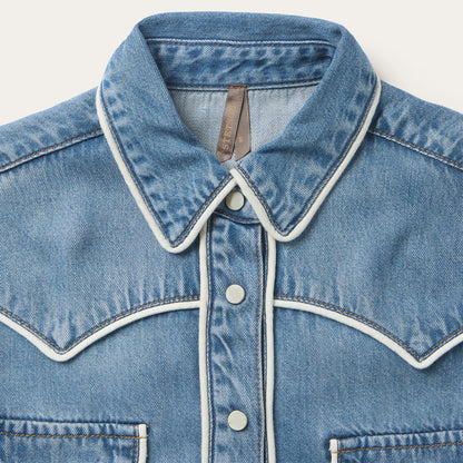Piped Denim Shirt