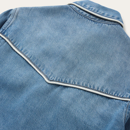 Piped Denim Shirt