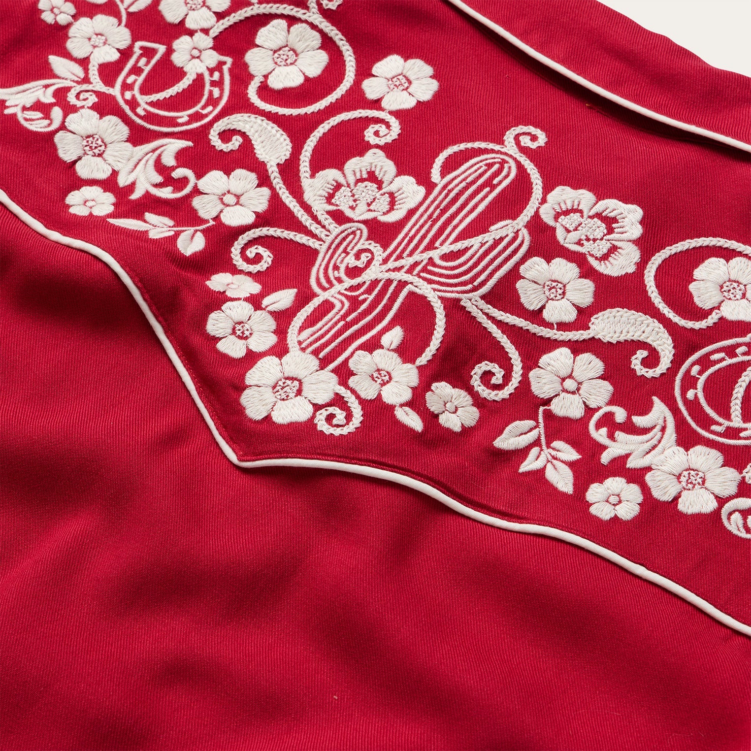 Embroidered Retro Western Shirt