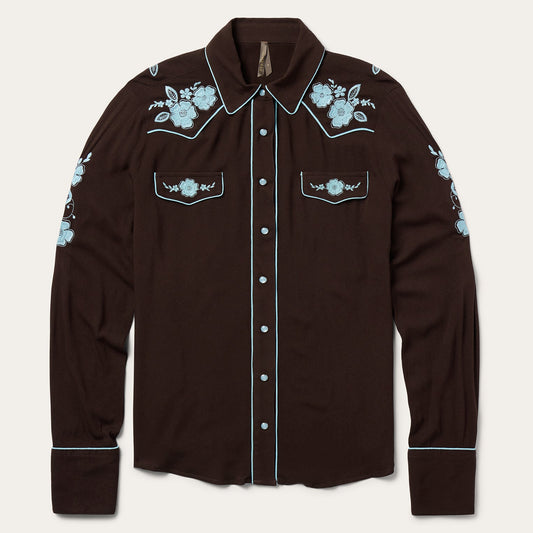 Embroidered Retro Western Shirt