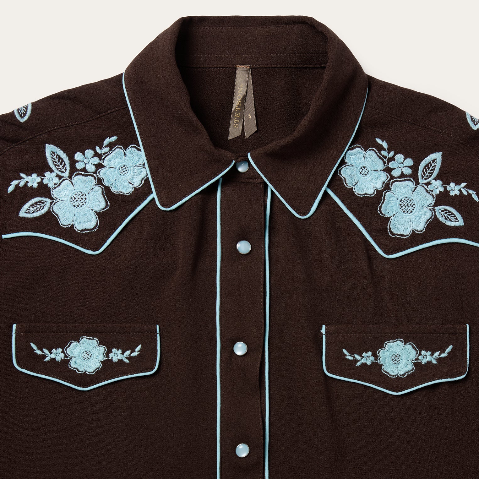 Embroidered Retro Western Shirt
