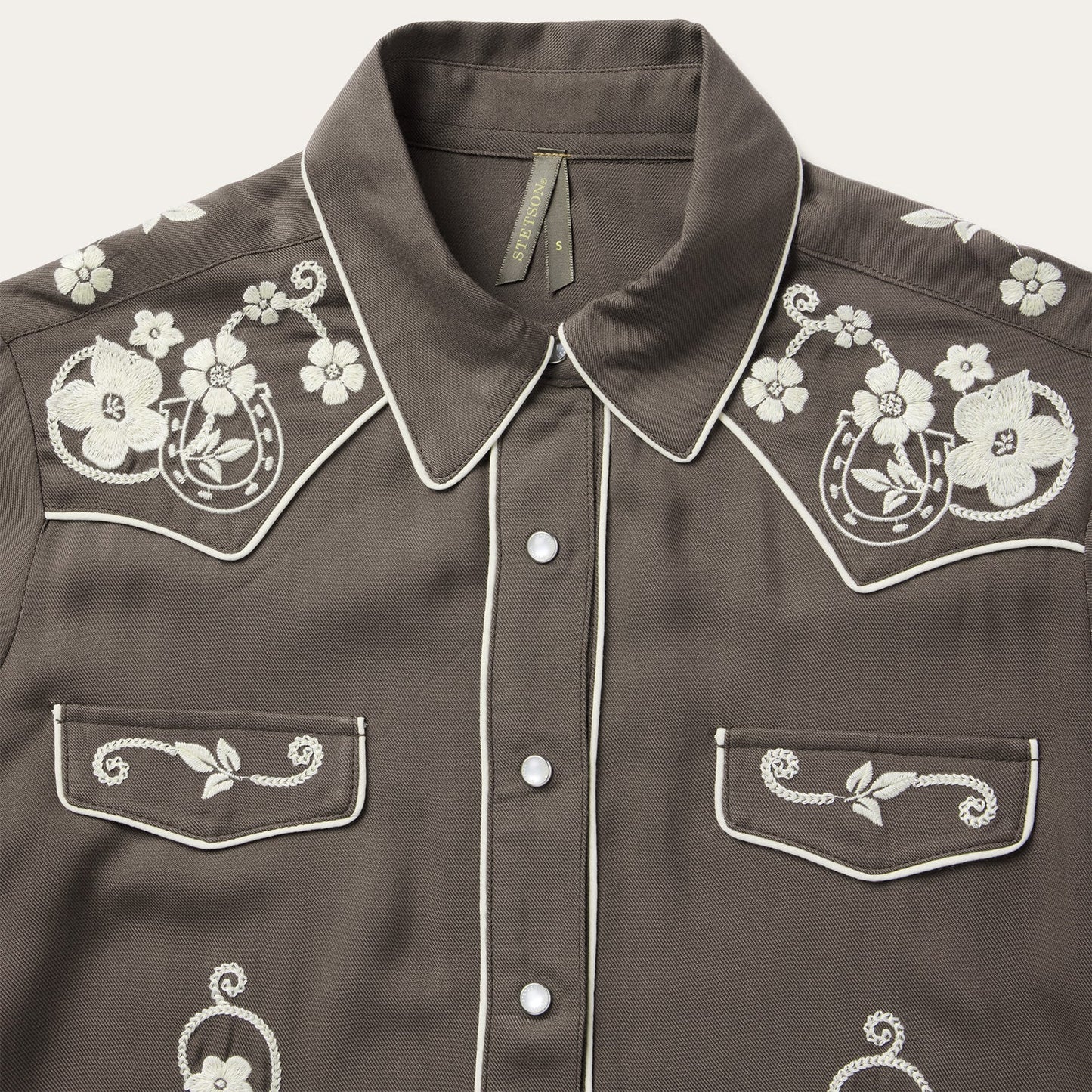Embroidered Retro Western Shirt