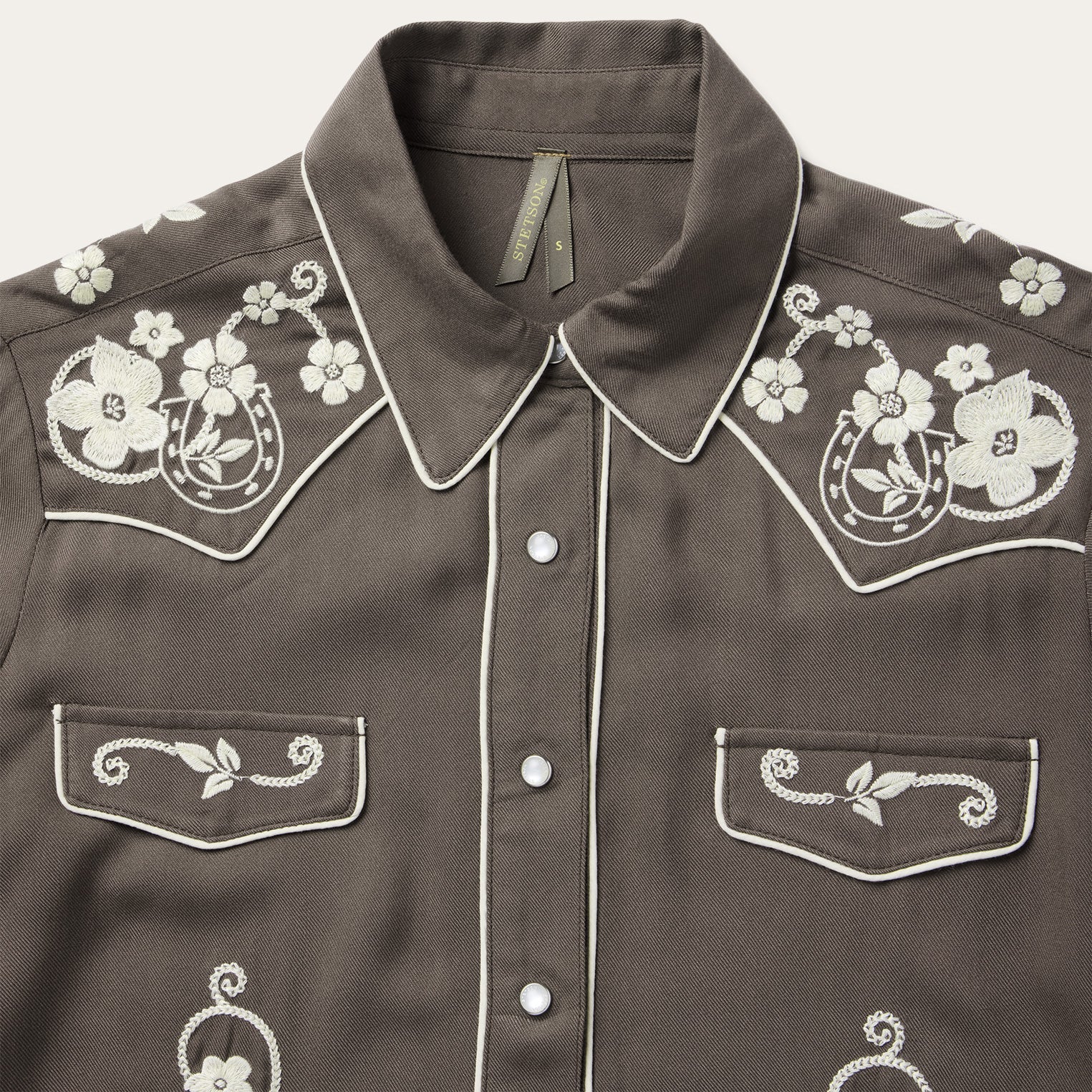 Embroidered Retro Western Shirt