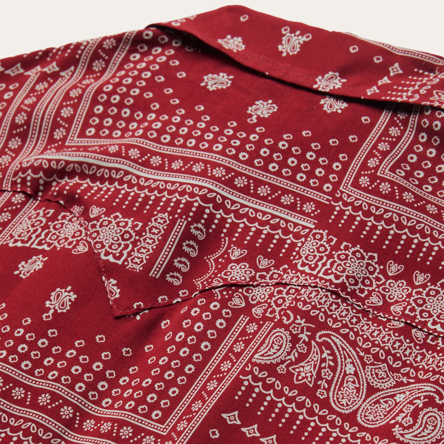 Red Bandana Patchwork Shirt