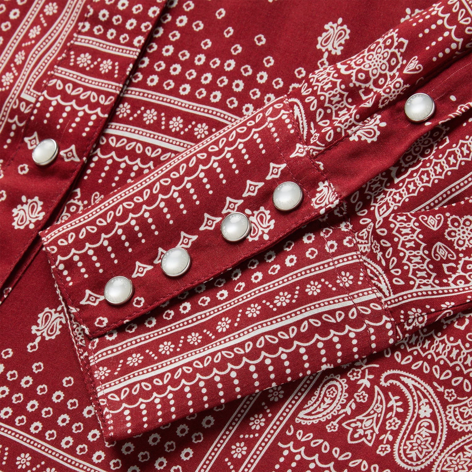 Red Bandana Patchwork Shirt