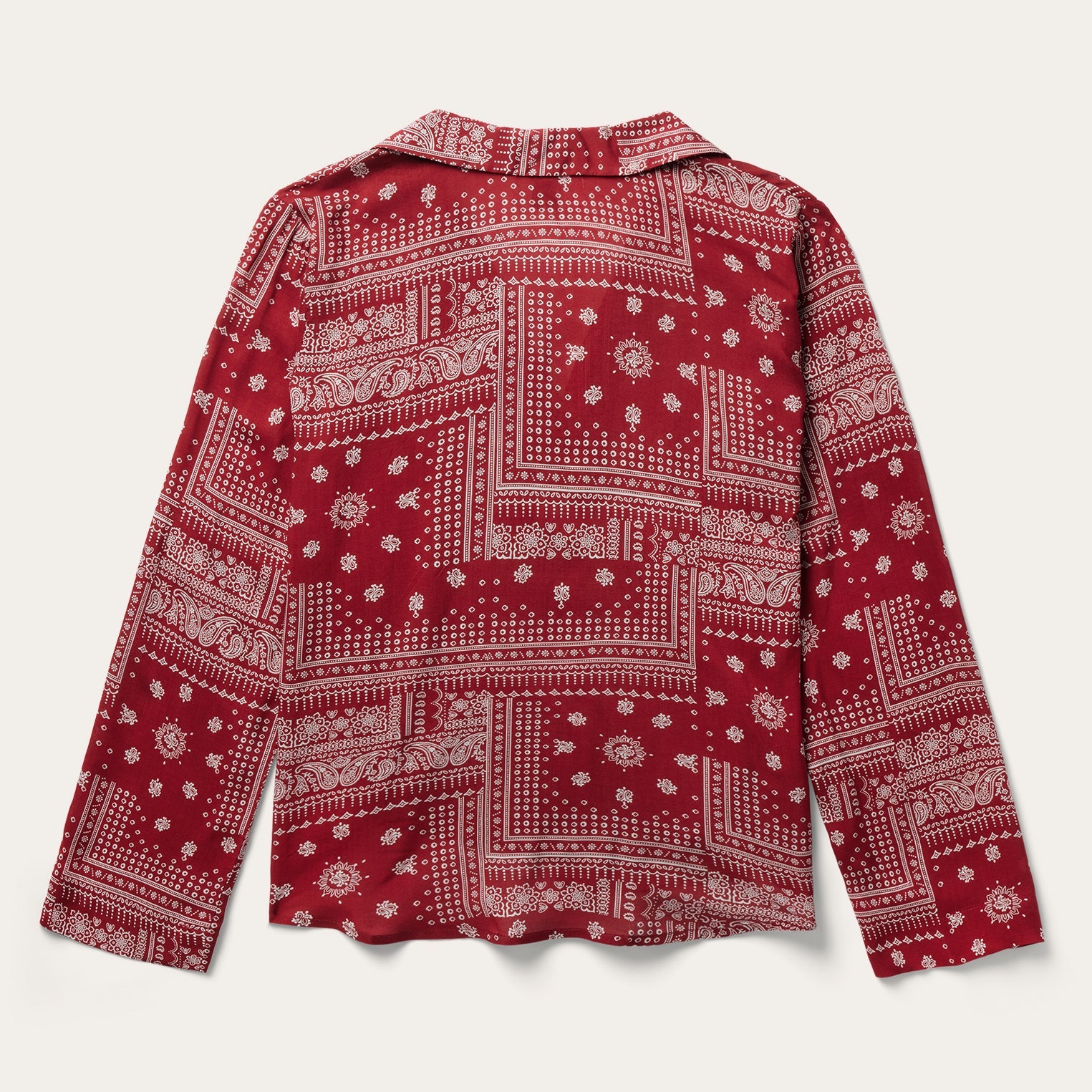 Red Bandana Patchwork Blouse