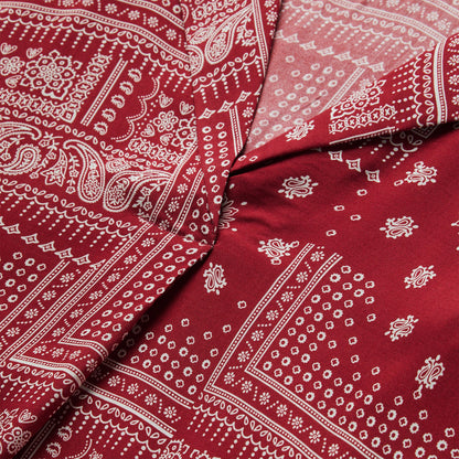Red Bandana Patchwork Blouse