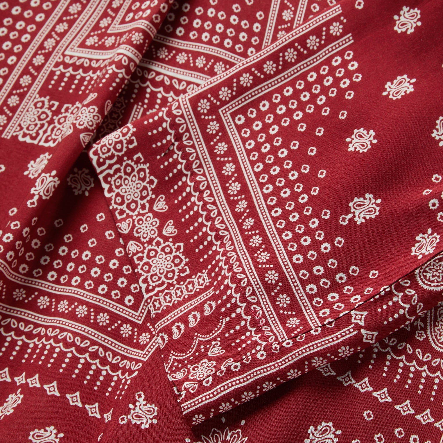 Red Bandana Patchwork Blouse