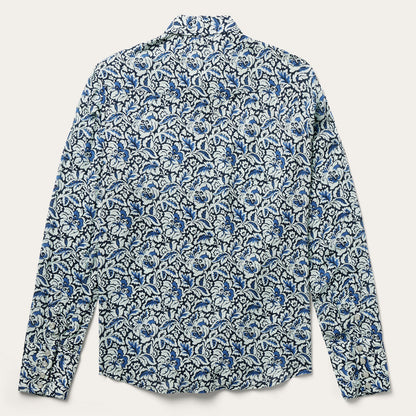 Indigo Tapestry Print Shirt