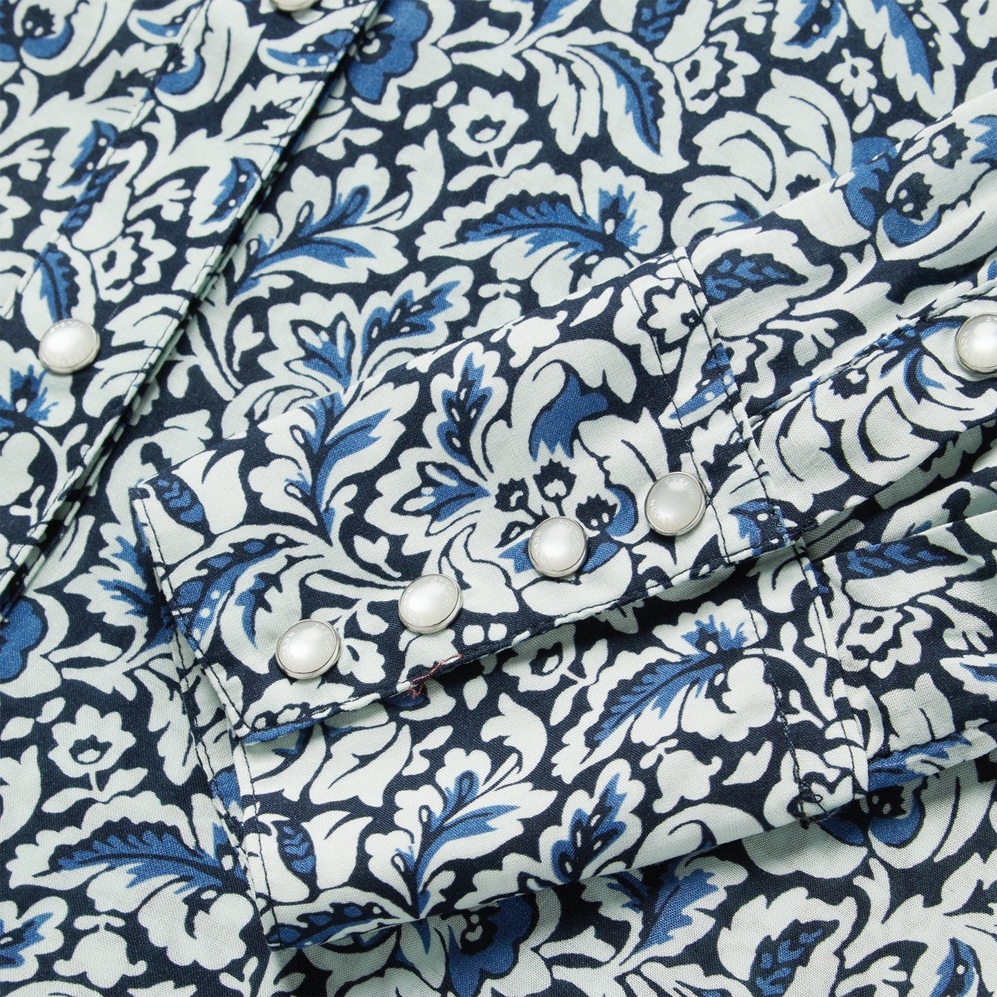 Indigo Tapestry Print Shirt