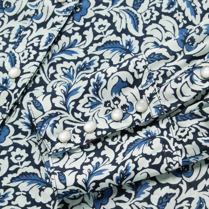 Indigo Tapestry Print Shirt