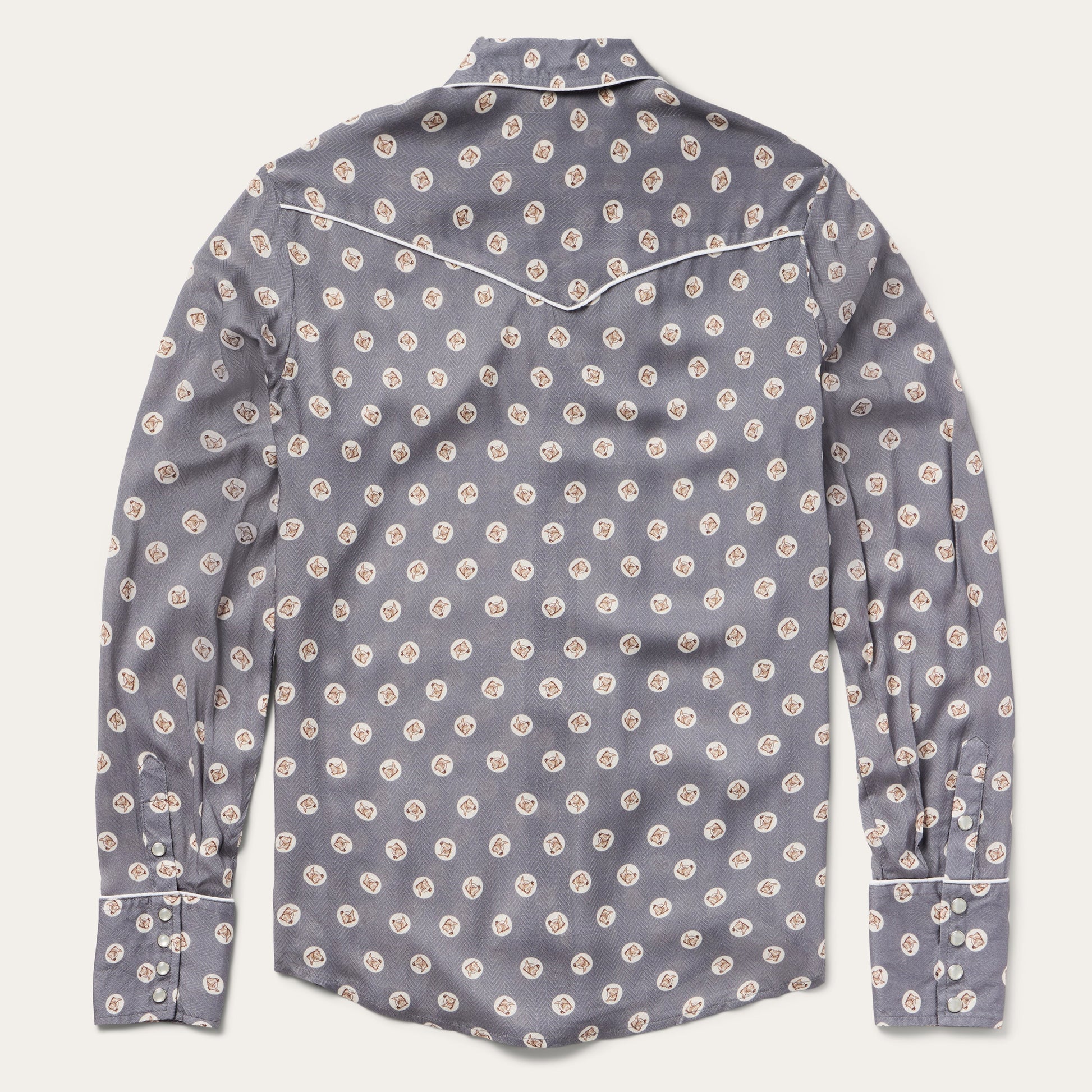 Horse Pennies Print Western Shirt