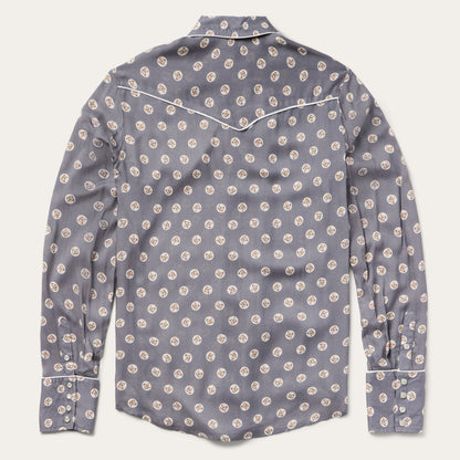 Horse Pennies Print Western Shirt