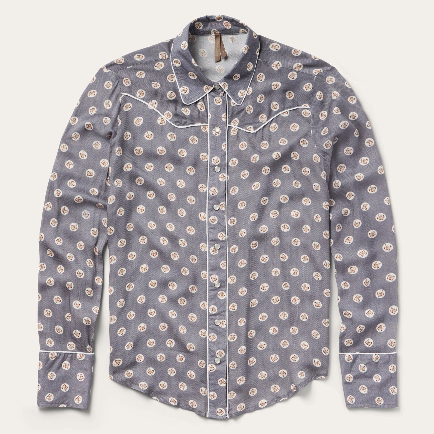 Horse Pennies Print Western Shirt