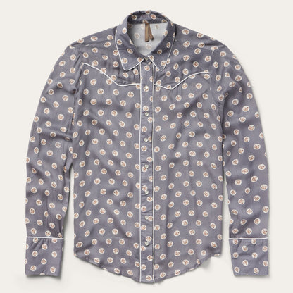 Horse Pennies Print Western Shirt