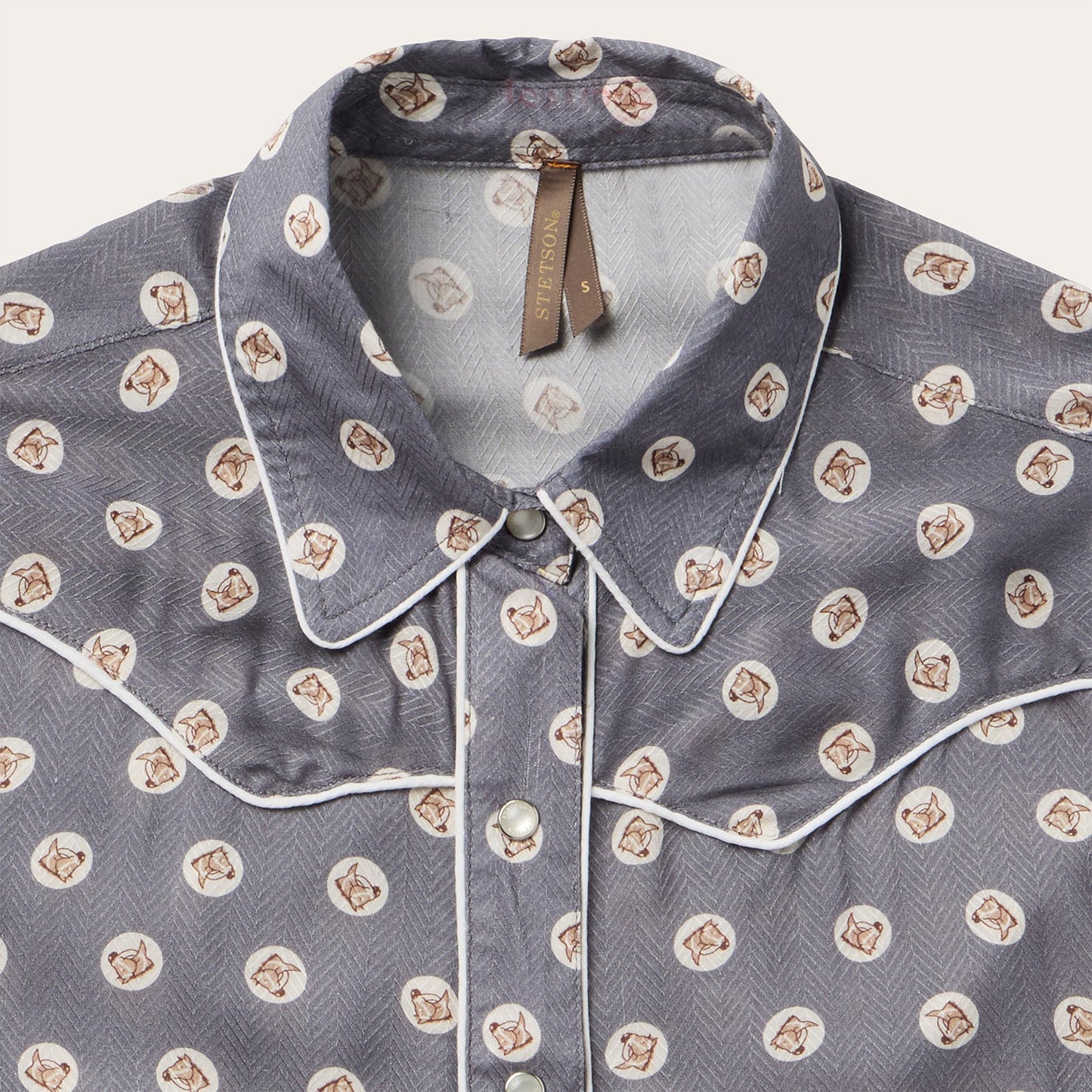 Horse Pennies Print Western Shirt