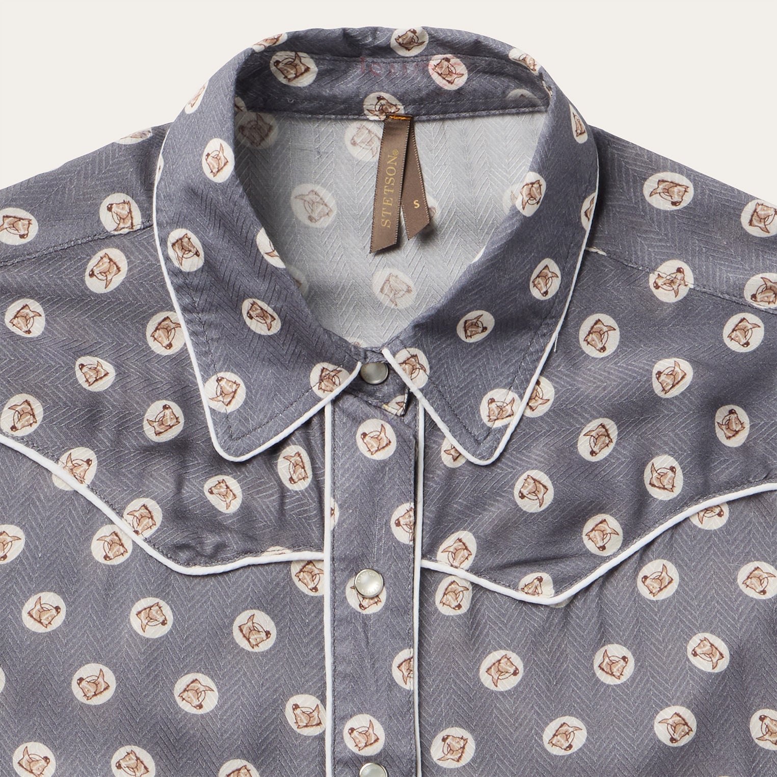 Horse Pennies Print Western Shirt