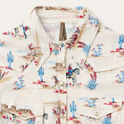 Desert Trail Print Western Shirt