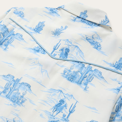 Indigo Trail Print Shirt