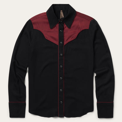 Piped Western Blouse