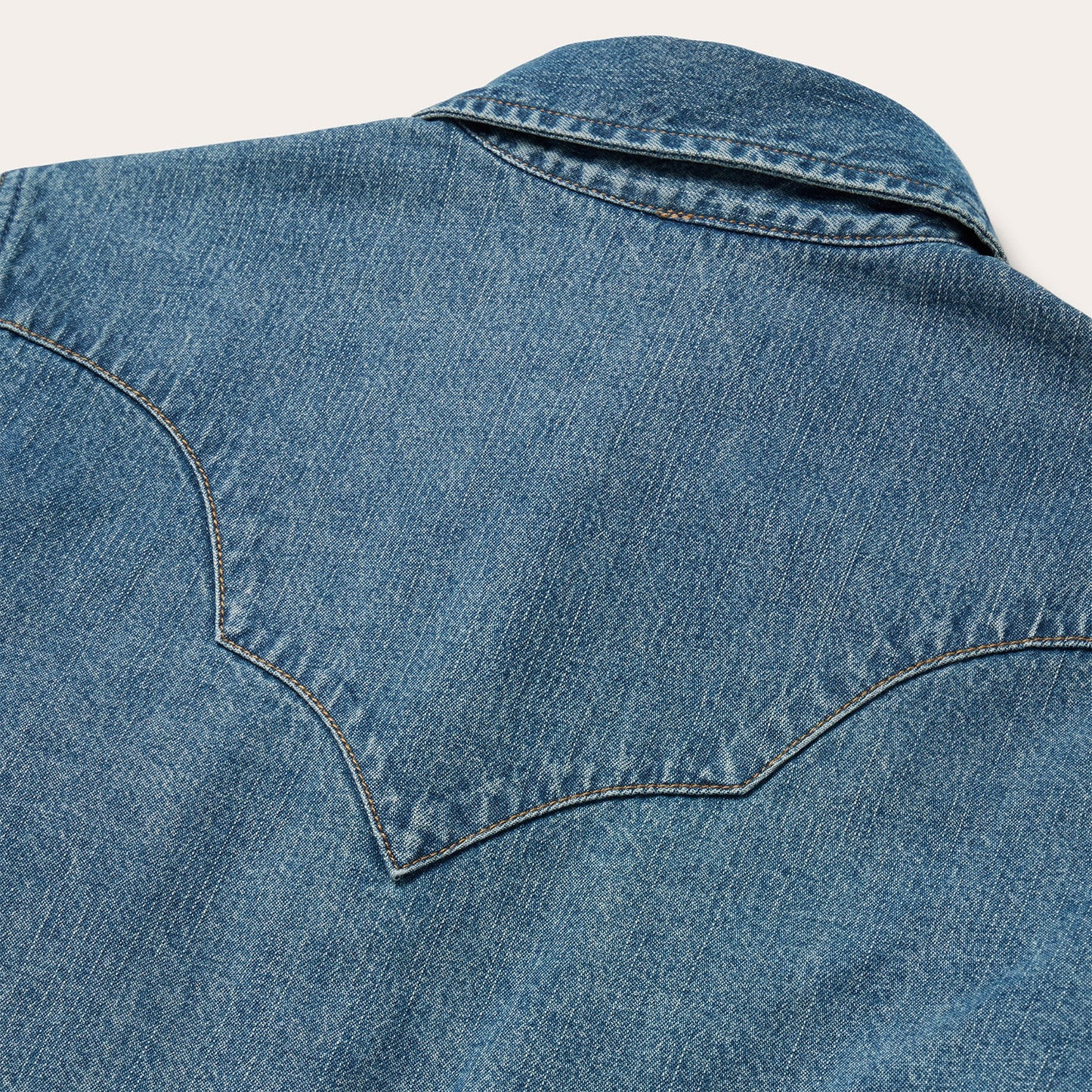 Turquoise Snap Western Denim Shirt
