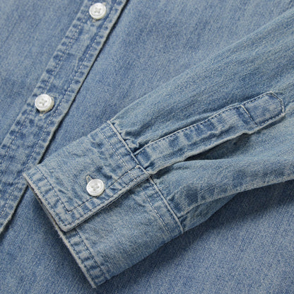 Long-Sleeved Denim Shirt