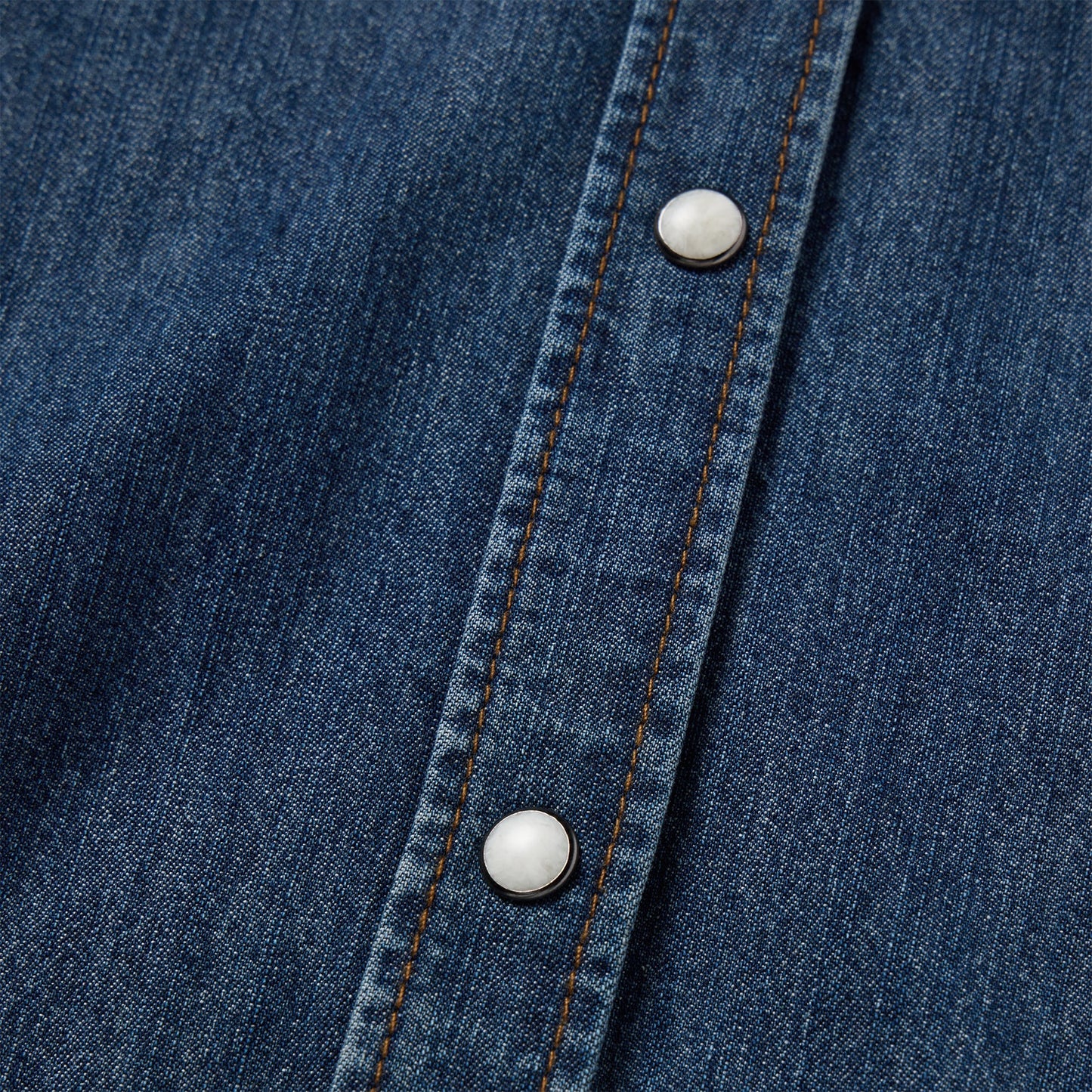 Dark Denim Snap Western Shirt