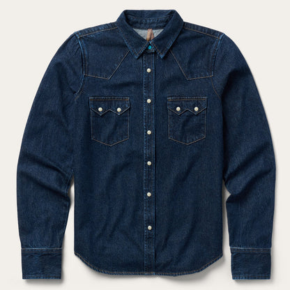 Raw Denim Western Shirt