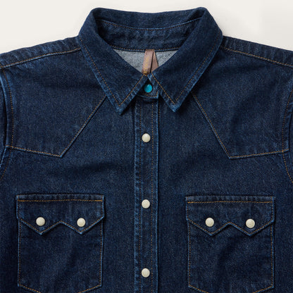 Raw Denim Western Shirt