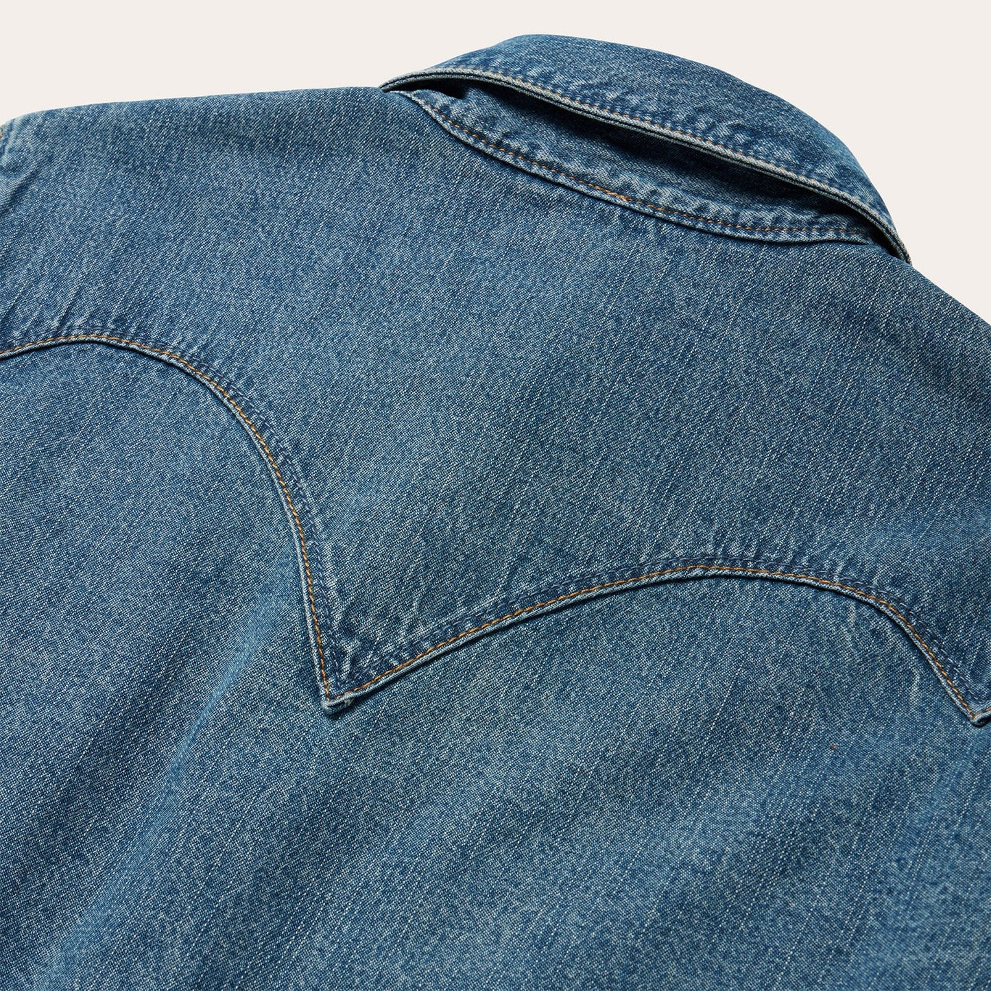 Chocolate Snap Western Denim Shirt