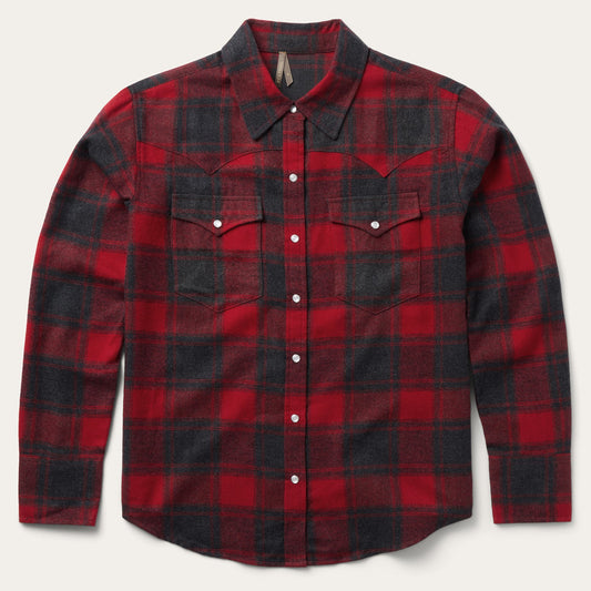 Buffalo Plaid Flannel Western Shirt