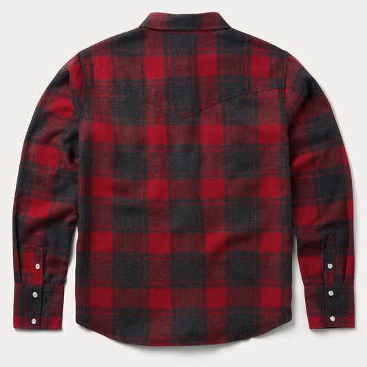 Buffalo Plaid Flannel Western Shirt