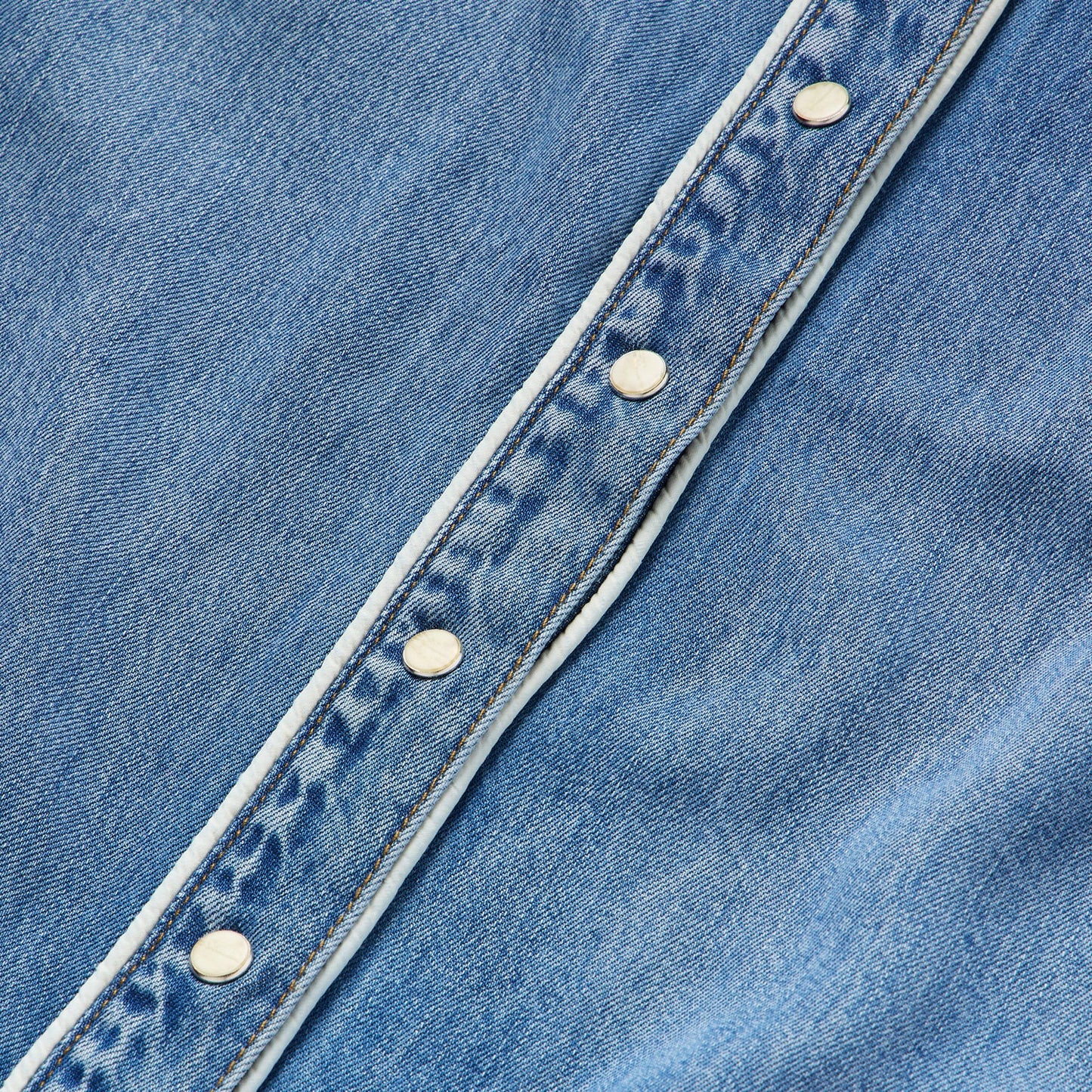 Sleeveless Denim Western Shirt