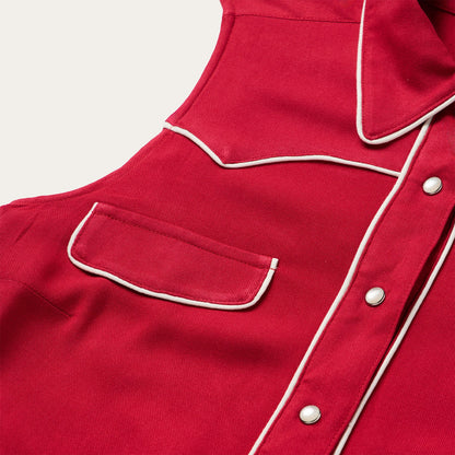 Sleeveless Retro Western Shirt