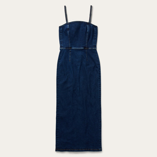 Stretch Denim Fitted Dress